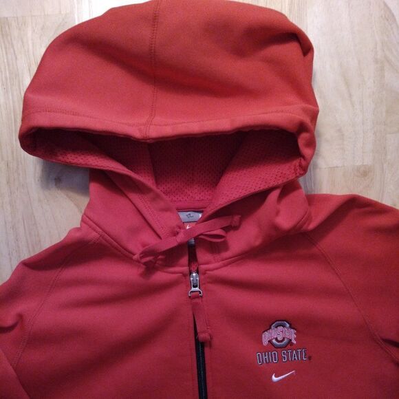 Vintage Nike Ohio State Buckeyes Zipper Hoodie Sweatshirt - Picture 1 of 9